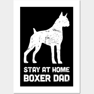 Boxer - Funny Stay At Home Dog Dad Posters and Art